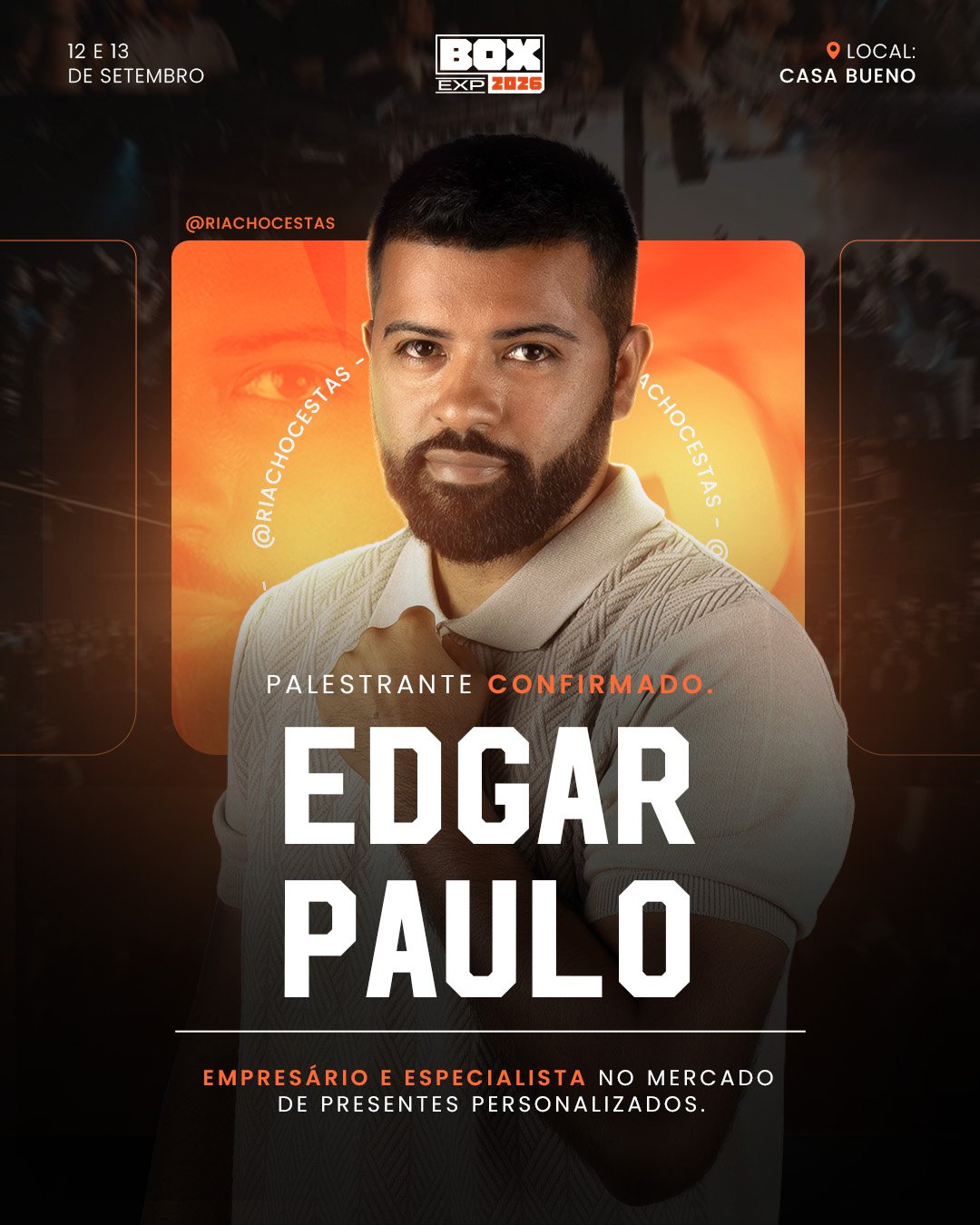 Edgar Paulo, palestrante confirmado no Box Experience 2026