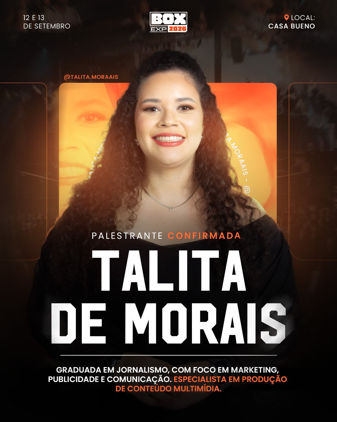Talita de Morais, palestrante confirmada no Box Experience 2026